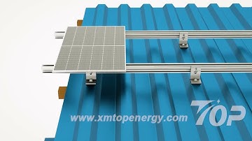 L feet solar mounting installation 3D demo