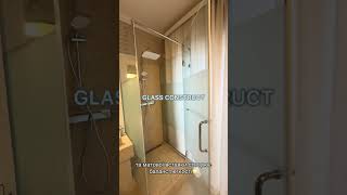 🤩Скляна душова перегородка з матуванням — стиль, комфорт і приватність