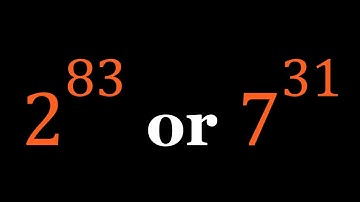 Comparing 2^83 and 7^31