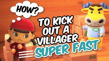 HOW TO GET RID OF VILLAGER IN ANIMAL CROSSING Quick and Easy / No Amiibo and No Campsite Needed