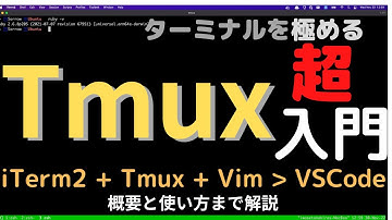 Tmux超入門 Tmuxの導入から使い方まで解説 iTerm2 + Vim/NeoVim + TmuxでVSCode超え
