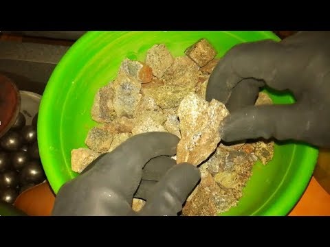 Золото из камней. Новый метод извлечения!!! The gold from the stones. A new method of extraction!!!