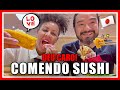 COMENDO EM CASA DE SUSHI CARO| SASHIMI DE CAVALO| CURIOSIDADE NO JAPÃO