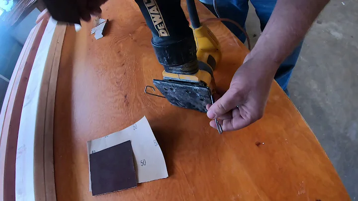 How to change out the paper in you Dewalt Palm San...