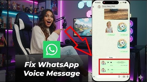 How To Fix WhatsApp Voice Message Problem 2025