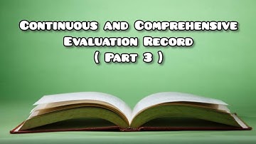 Part 3 - Continuous and Comprehensive Evaluation Record | English Medium | TNTEU | Supine Videos