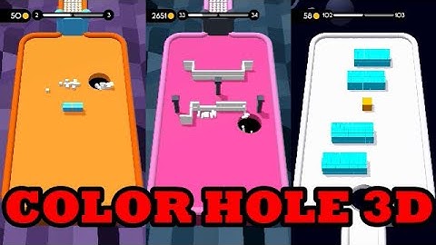 color hole 3d gameplay walkthrough level 1- 100+ | ios & android | sarkar gaming