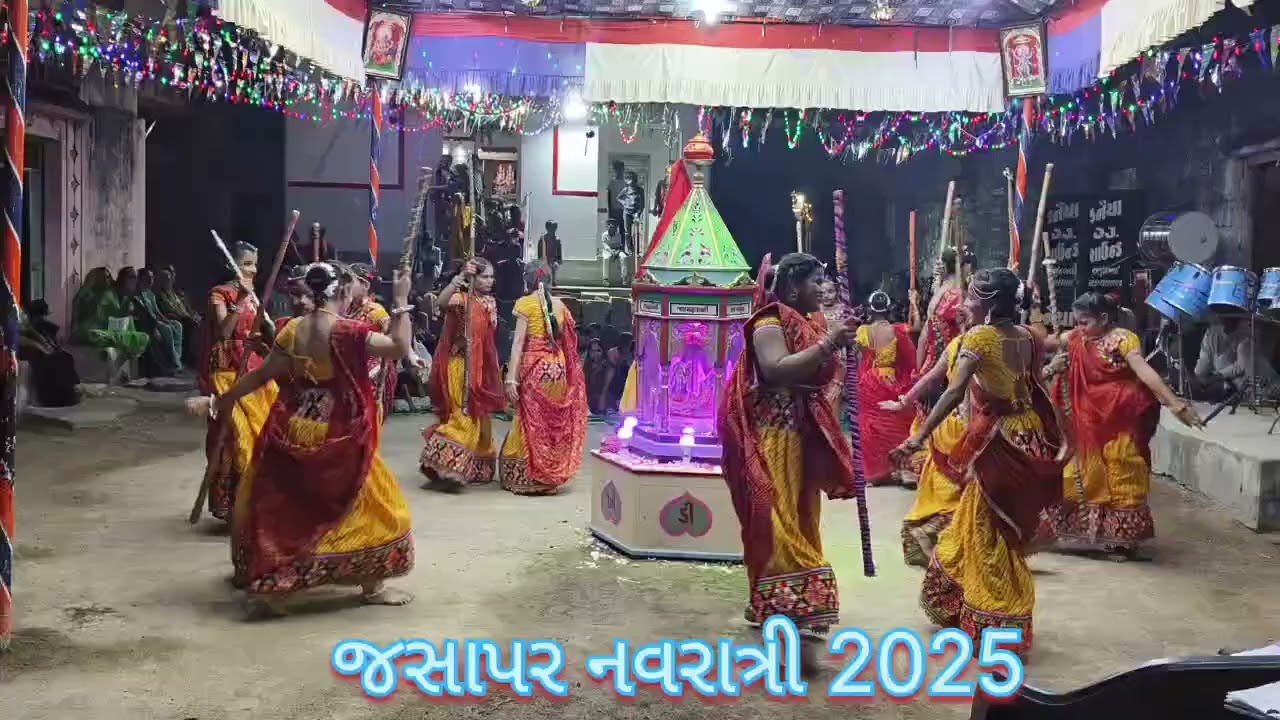 JASAPAR NAVRATRI 2025 જસાપર નવરાત્રી - ટિપ્પણી રાસ ( તરણે તરને રે અમે મેળે ગ્યાતા )