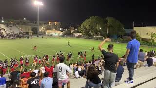 Westland Wildcats break up a pass play against the Goleman Gators on 9/16/2022 at Milander Park.