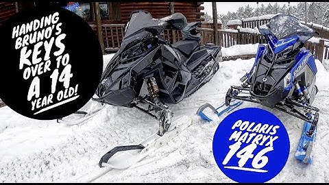 14 YEAR OLD RIDES MY POLARIS MATRYX VR1 850 BETTER THAN I DO! FIRST MILES ON A MATRYX ASSAULT 146!