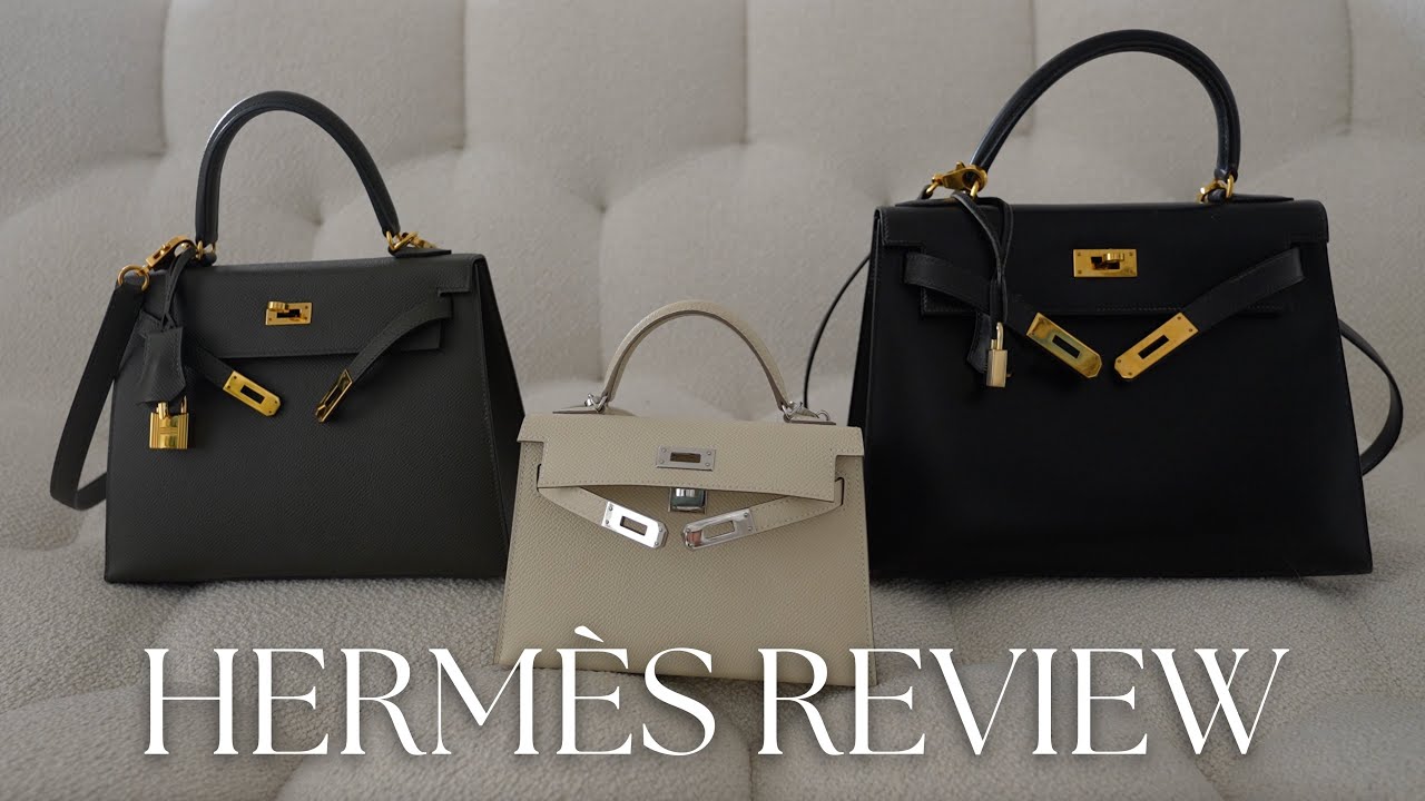 Hermes Kelly 25 VS 28 DETAILED REVIEW - price, what fits inside, bag  weight, mod shots by 3 people! 