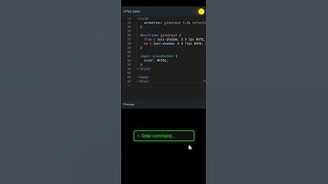 ⌨️ Hacker Style Input Field | Terminal UI with HTML + CSS 🖥️ #coding #programming #animation #hacker
