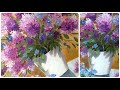 Pinta Tus Flores / Técnica fácil con acrílico / Hortensias de Invierno
