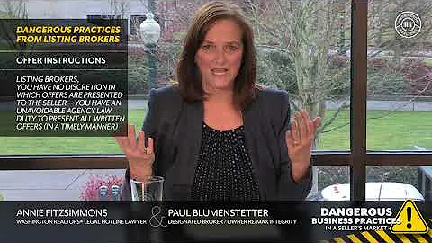 Dangerous Business Practices in a Sellers Market, ...