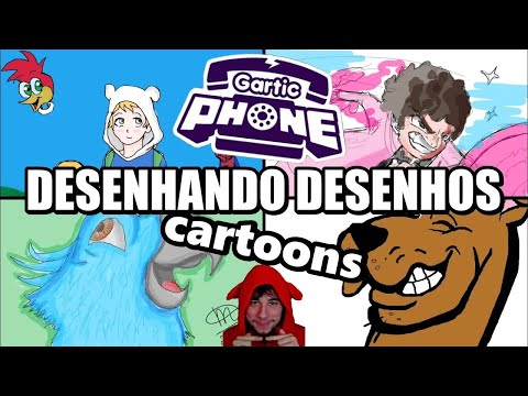 OS MELHORES DESENHOS DO GARTIC PHONE COM TEMA DESENHOS