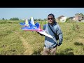 Maiden flight Rc Jet Terbang singkat seting