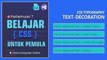 Belajar HTML Dan CSS Dari Nol Untuk Pemula | Tutorial Membuat Garis Bawah pada Teks Menggunakan CSS