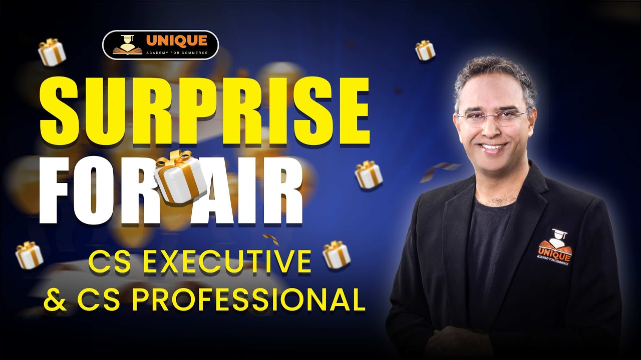 🎉SURPRISE FOR ALL INDIA RANKER'S | 🏆CS EXECUTIVE & CS PROFESSIONAL ...