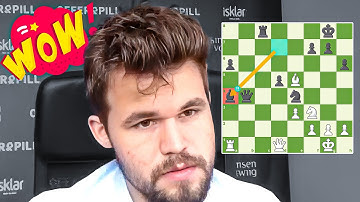 Magnus Carlsen Stunned by a Brilliant Bishop Sacrifice!