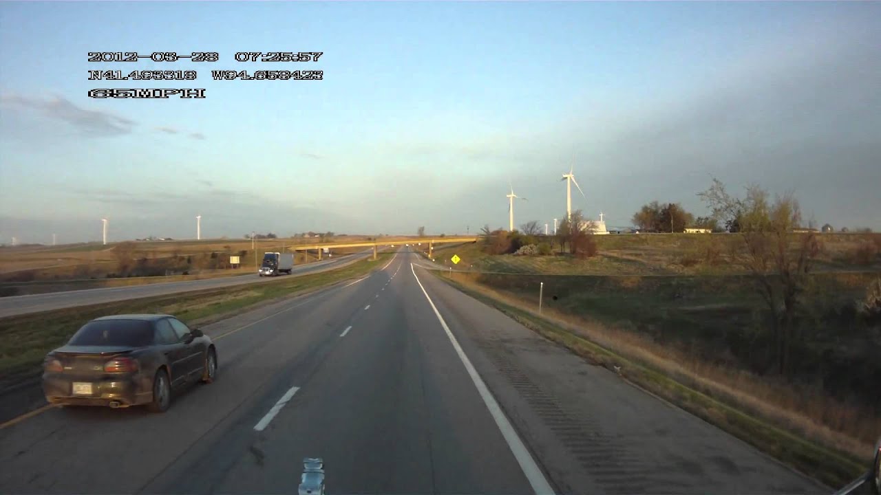 Wind Turbines on I80 in Adair Iowa YouTube