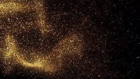 Golden Particles Stock Motion Graphics