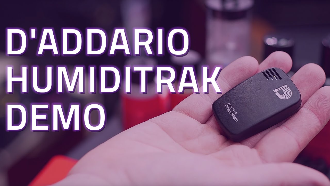 D'Addario Guitar Humidifier Tracking - Humiditrak - Bluetooth Humidity and Temperature  Sensor to Monitor Guitar Humidification, Temperature, Impact