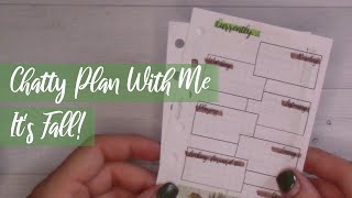 CHATTY October Plan With Me || Coffee and Cozy Washi on a Crazy Day