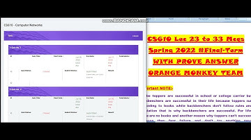 #cs610mcqs #cs610spring2022 #cs610fall2022 CS610 Quiz 3 Spirng 2022  CS610 Quiz 3    CS610 3rd QUIZ