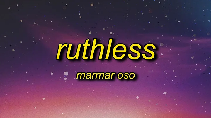 MarMar Oso - Ruthless (Lyrics) | nice guys always finish last should know that - DayDayNews