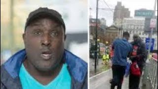 Purple aki gets caught slipping in Liverpool and escorted out the area Scouse style with firework💥