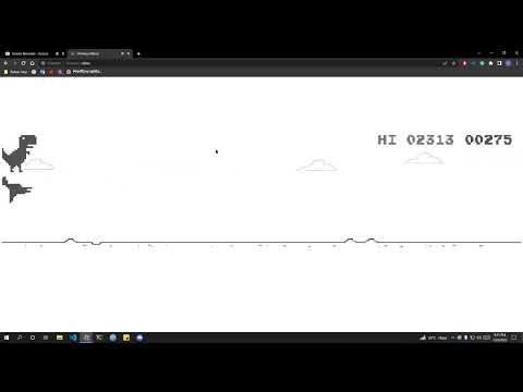 Hack the Google T-Rex Dino game with a single line of code!
