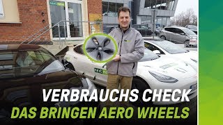 Do Aero Wheels give Tesla Model 3 more range on Autobahn at 150 kph?