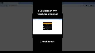 Simple Calculator using React JS, Full video in my channel #reactjs #shorts