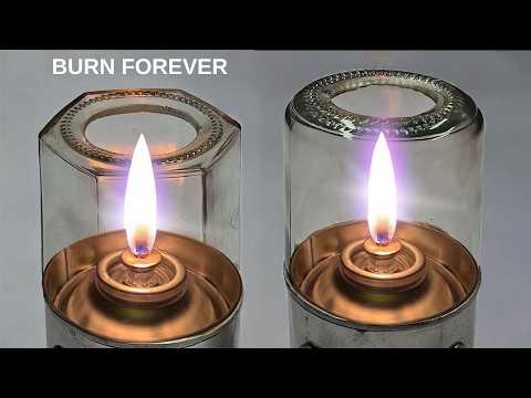 How to make the strangest oil lamp! DIY endless candles burn forever, odorless, smokeless