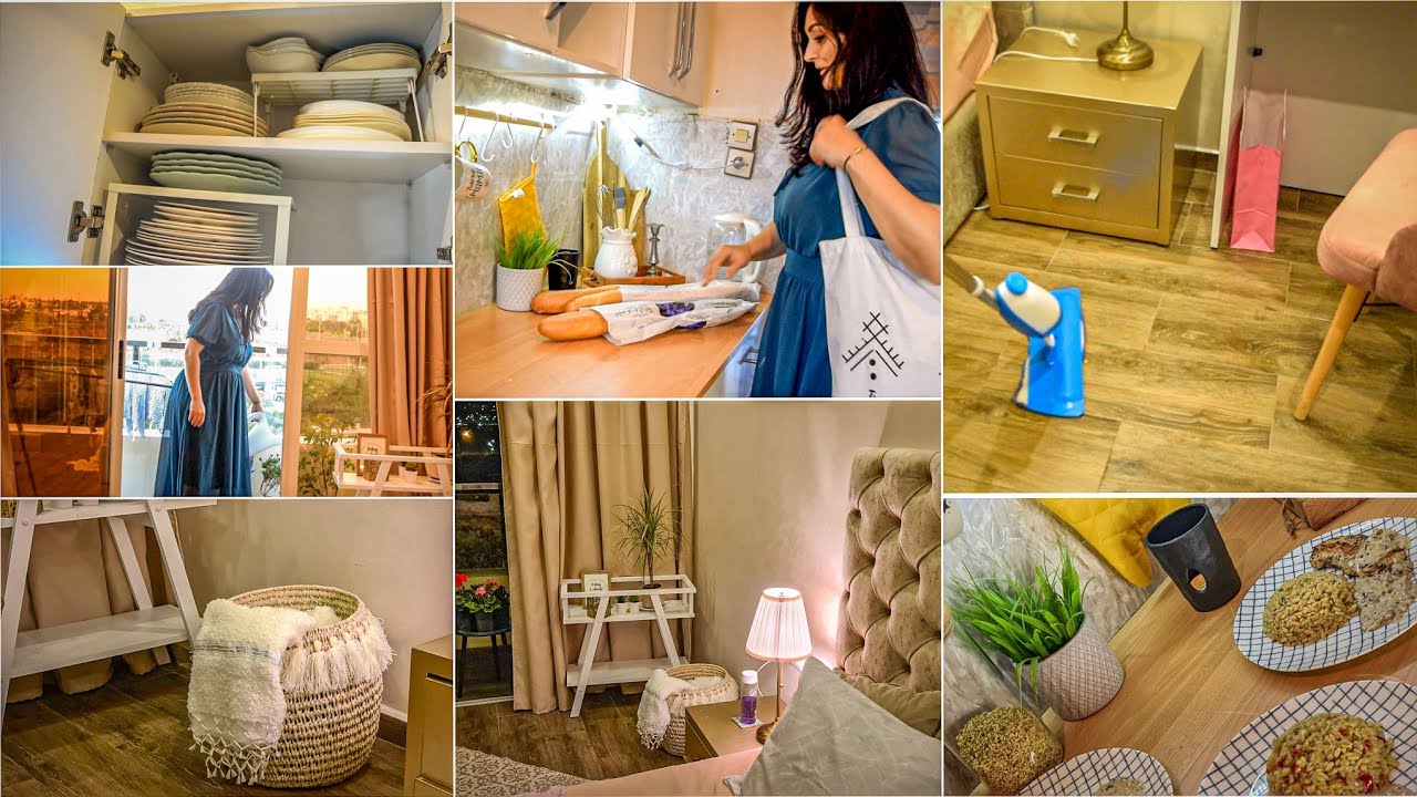 روتيني المسائي الكامل بعد العمل💕 شغل النهار كنقصو بالليل وجبة عشاء لذييذة حيل أفكار مفيدة motivation