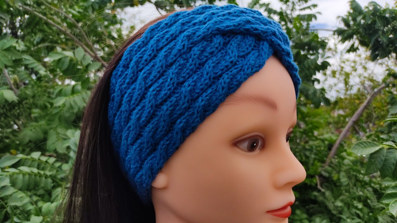 COMO TEJER BONITA TIARA O DIADEMA TÉCNICA 2 AGUJAS O PALITOS