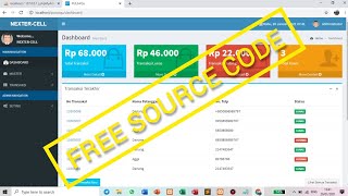 free source code, aplikasi pelayanan pulsa berbasis web screenshot 3