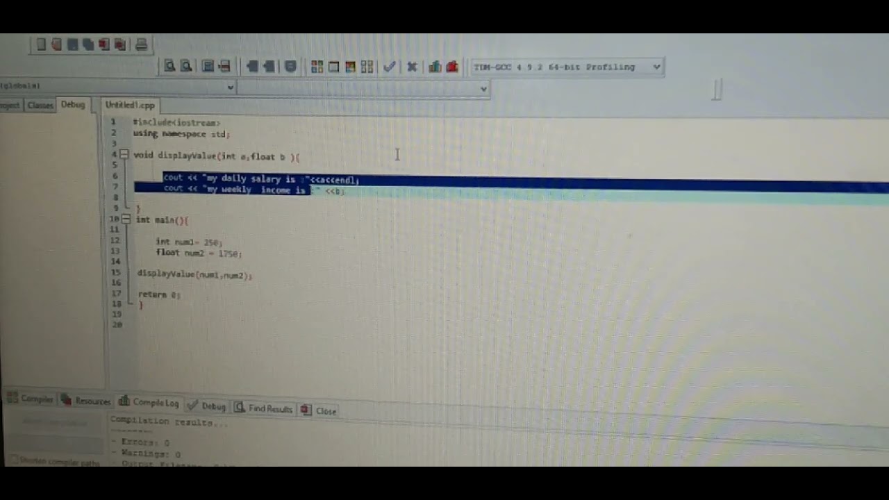 c++ function and function of parameters - YouTube