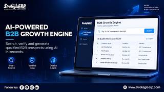 StrategicERP B2B Growth Engine | AI-Powered Prospecting with Chanakya AI screenshot 1