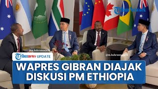 Momen Tangan Wapres Gibran Ditarik PM Ethiopia, Diajak Diskusi soal Kerja Sama Bidang Pertanian