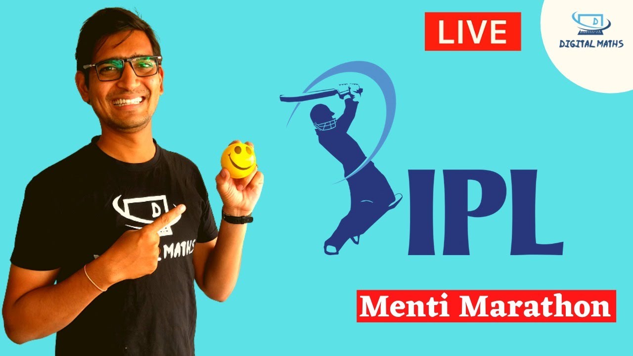 IPL | Menti Marathon on IPL | Menti Marathon | Digital Maths