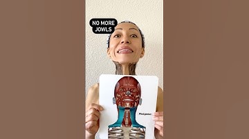 Wave goodbye to your jowls with this pose!