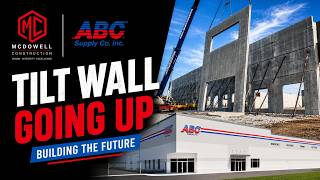 McDowell Construction footage of ABC Supply Tilt Wall project