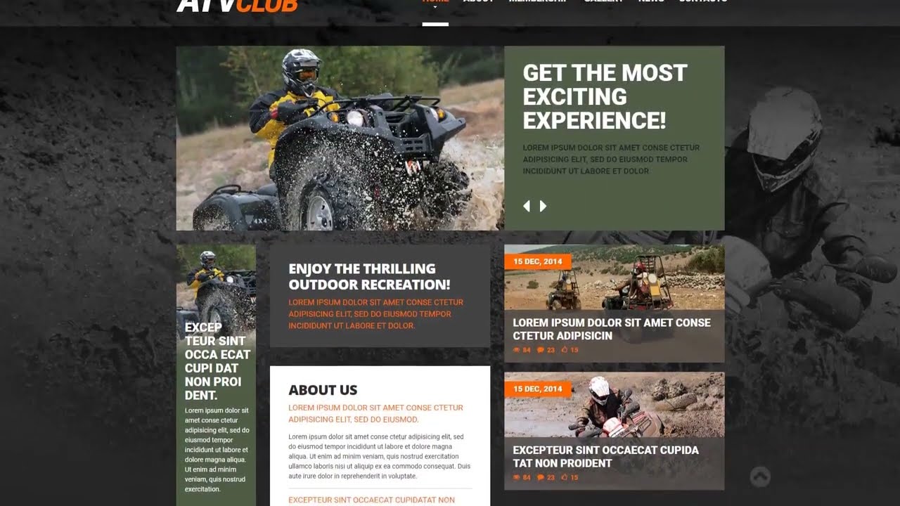 Motor Sports Responsive Website Template - 49329