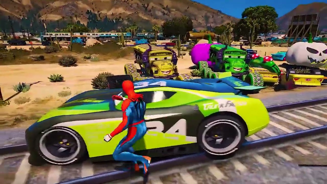 Spider-Man الرجل العنكبوت انقاذ باتمان Rescue batman vs iron man vs venom funny Game GTA19 superhero