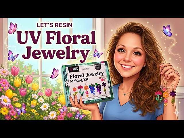 534|UV Resin Floral Jewelry Making ,Very Cute Pieces - YouTube