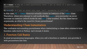 Understanding Why You Need Parentheses When Instantiating a Class in Python