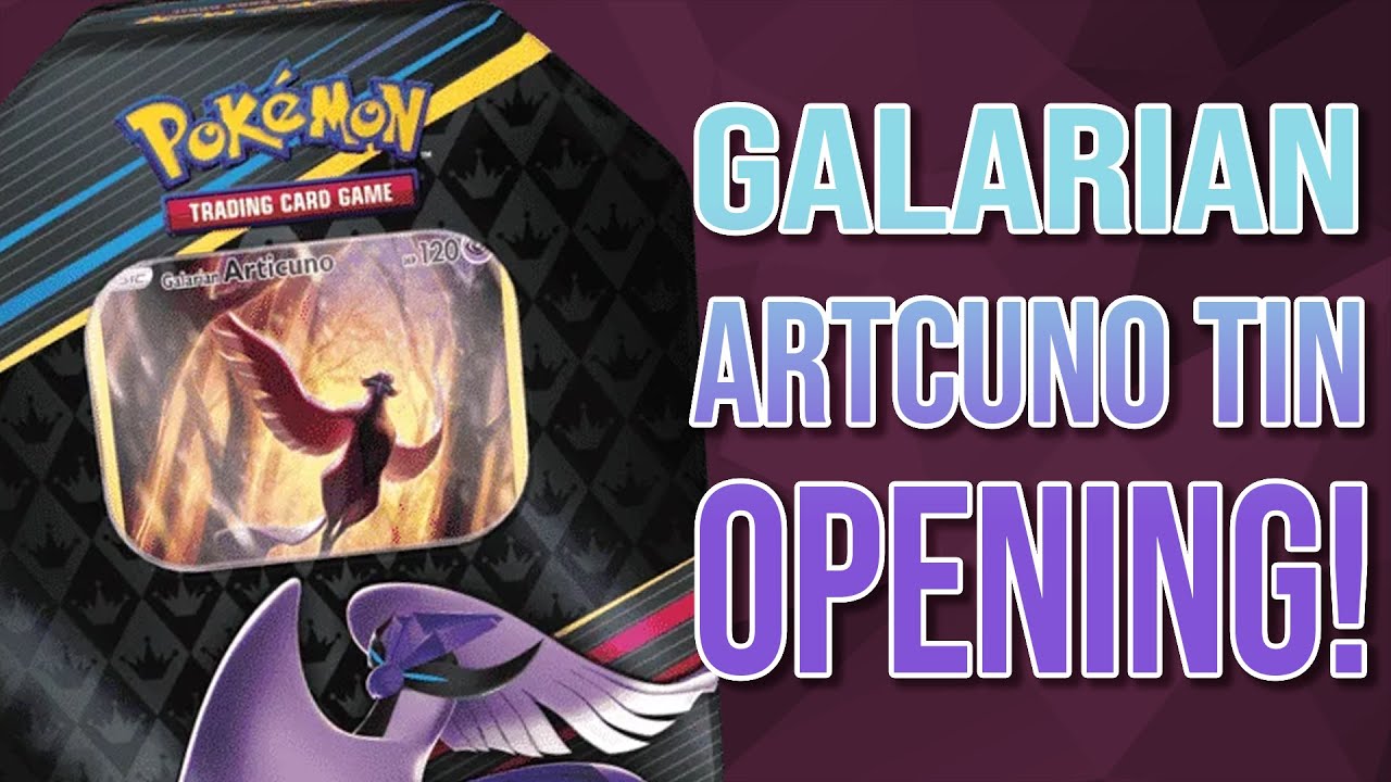 I'M BACK! Crown Zenith Galarian Articuno Tin OPENING!
