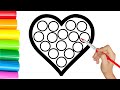 How to draw a simple heart for children dra toy tv