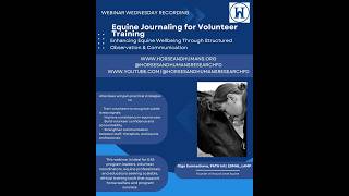 July 15, 2026 Webinar: Equine Journaling for Volunteer Training - Olga Surmacheva